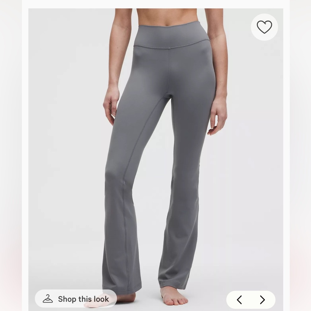 Groove Nulu High-Rise Flared Pant Regular Solar Grey